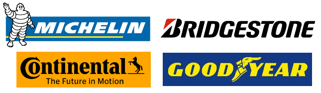 Bridgestone, Continental, Goodyear, Michelin